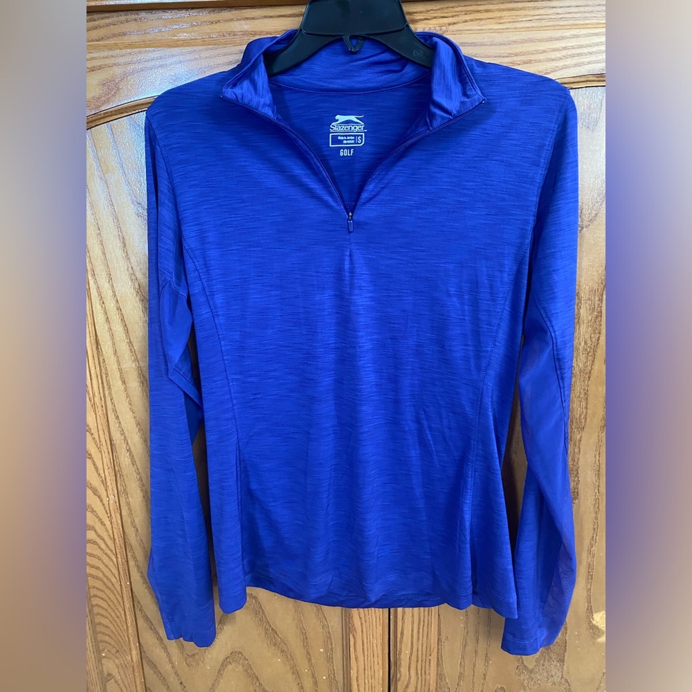 Slazenger Womens Golf Small Long Sleeve Lightweight Pull Over Quarter Zip